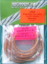 Load image into Gallery viewer, Eureka XXL 1/35 Assorted Sizes Metal Wire Rope for AFV Kits LH-Z