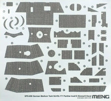 Load image into Gallery viewer, Meng 1/35 German Medium Tank Panther Ausf D Zimmerit Decal SPS-058