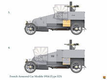 Load image into Gallery viewer, Copperstate Models 1/35 French AC Mod. 1914 (Type ED) Armoured Car CSM35013'