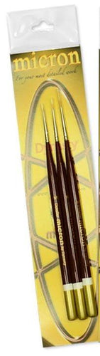 Dynasty Micron Paint Brush Paint Brush Set #1  5/0 - 10/0 - 15/0 Detailers 26675