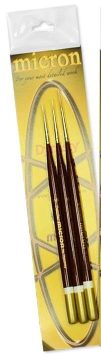 Dynasty Micron Paint Brush Paint Brush Set #1  5/0 - 10/0 - 15/0 Detailers 26675