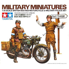 Load image into Gallery viewer, Tamiya 1/35 British BSA M20 Motorcycle w/ Military Police Set 35316
