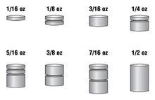 Load image into Gallery viewer, Pinecar P3914 Pinewood Derby Tungsten Incremental Cylinder Weights 2oz