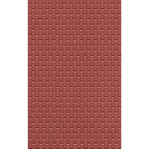 Plastruct 91604 Styrene 1/24 G Red Clay Brick 12"x 7" (2)