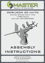 Load image into Gallery viewer, Master 1/350 US 20mm/70 Oerlikon (20) SM-350-050