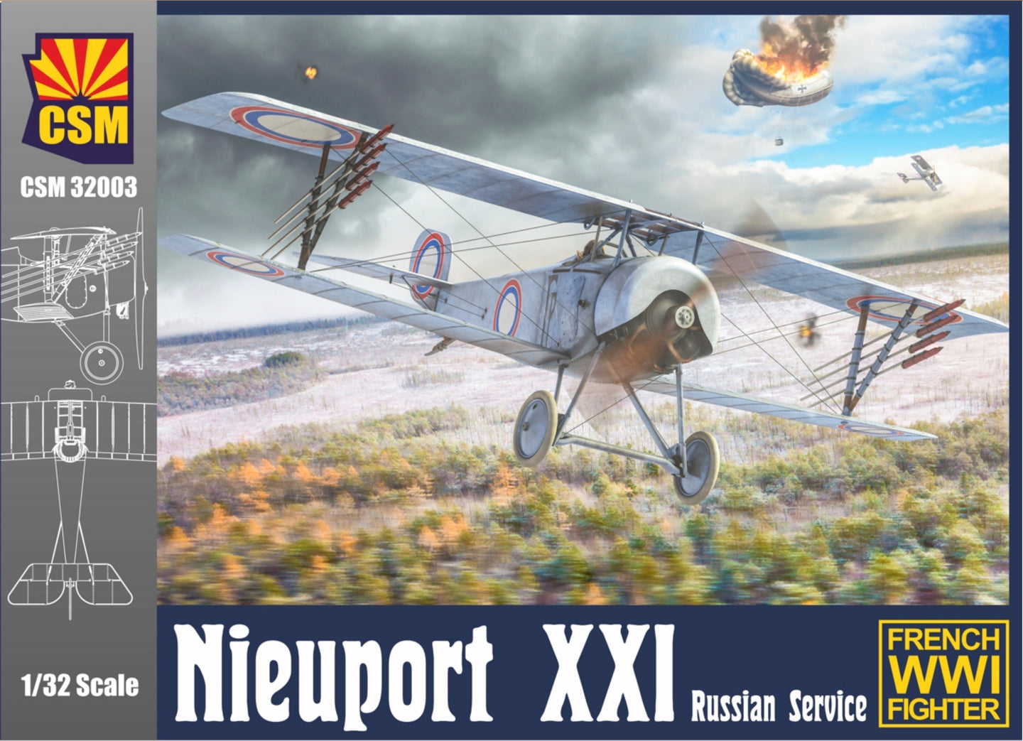 Copperstate Models 1/32 French Nieuport XXI Russian Service 32003