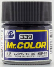 Load image into Gallery viewer, Mr. Hobby Mr. Color Lacquer C339 Gloss Engine Gray FS16081  10ml C339