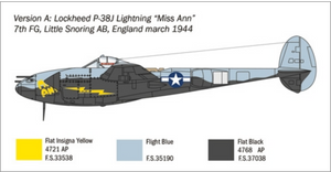 Italeri 1/72 US P-38J Lightning 551446