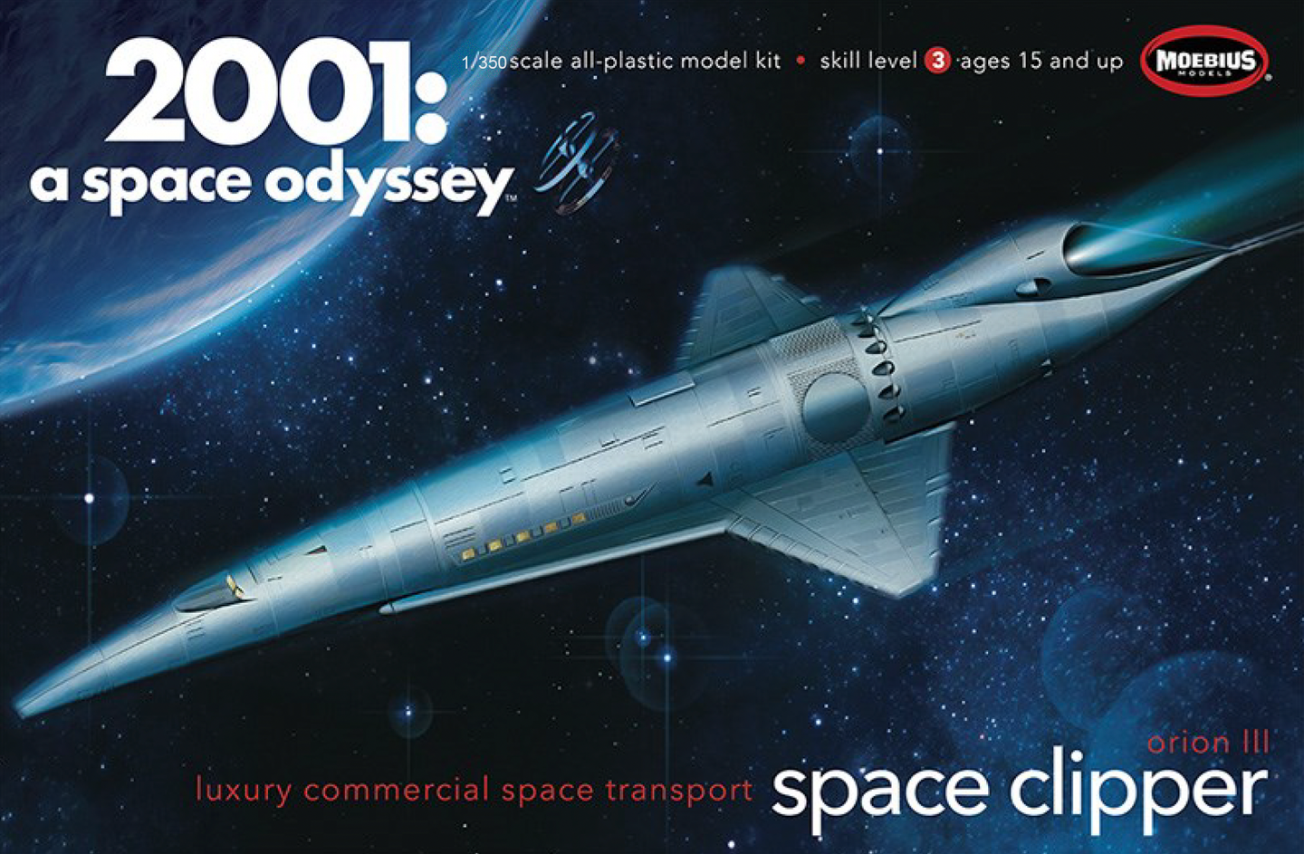 Moebius 2001: A Space Odyssey 1/350 Orion III Space Clipper MOE2001-12