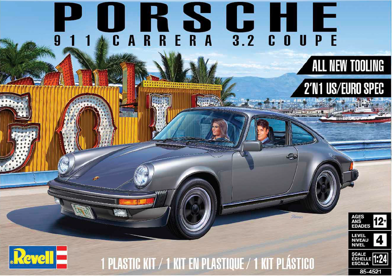 Revell 1/24 Porsche 911 Carrera 3.2 Coupe 85-4521 – Burbank's