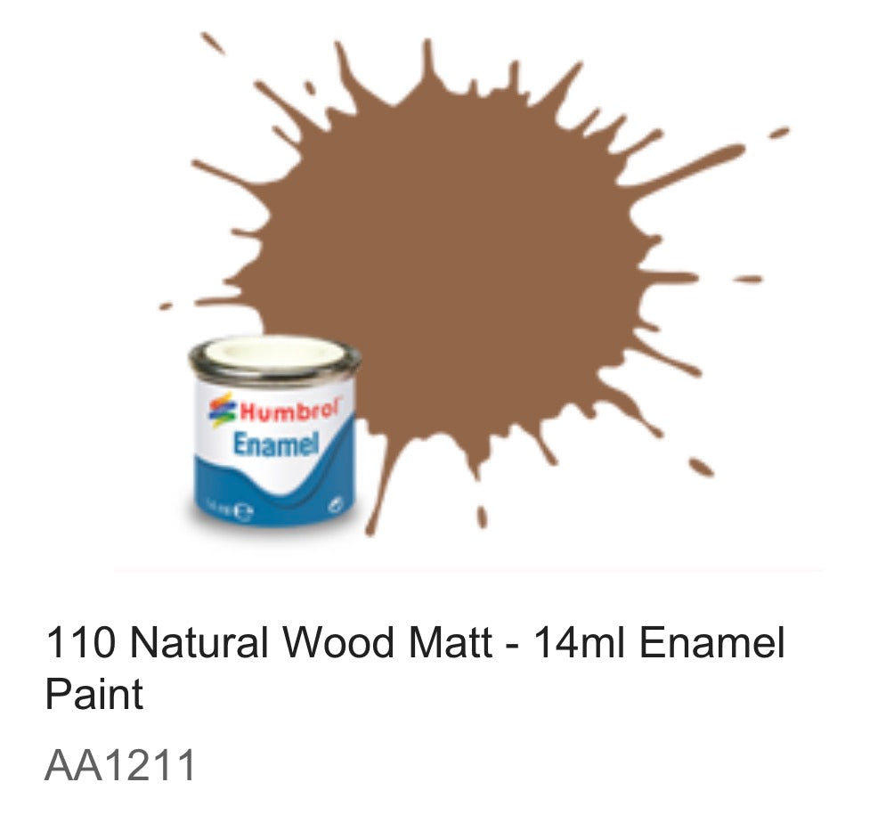Humbrol Enamel 14ml (110) Natural Wood Matt AA1211