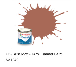 Humbrol Enamel 14ml (113) Rust Matt AA1242