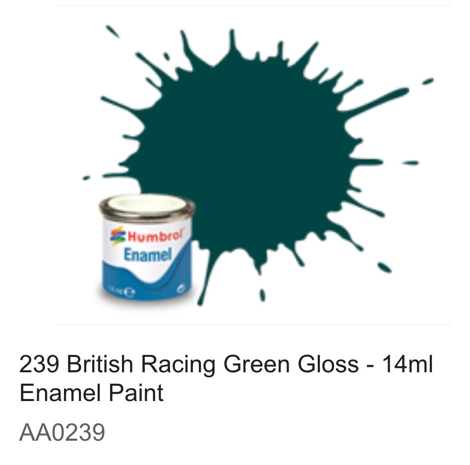 Humbrol Enamel 14ml (239) British Racing Green Gloss AA0239