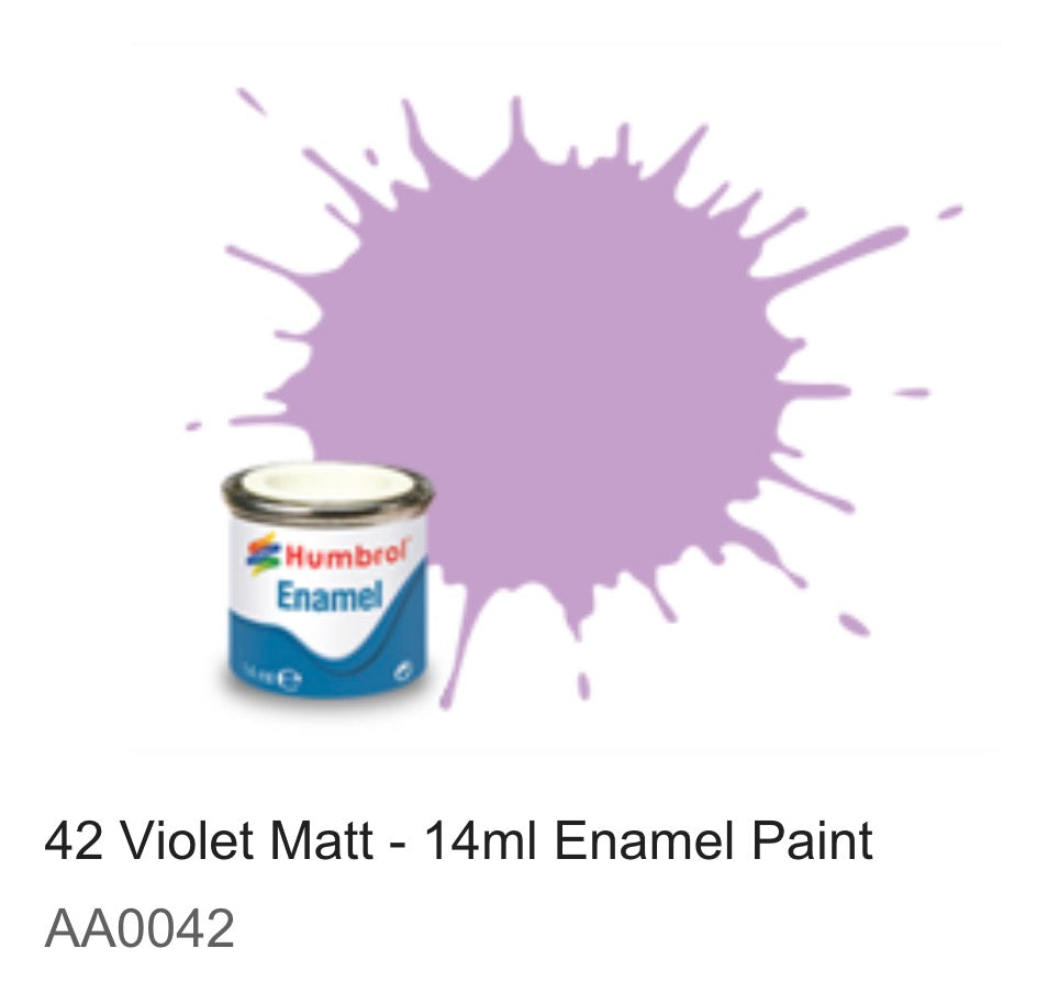 Humbrol Enamel 14ml ( 42) Violet Matt AA0042