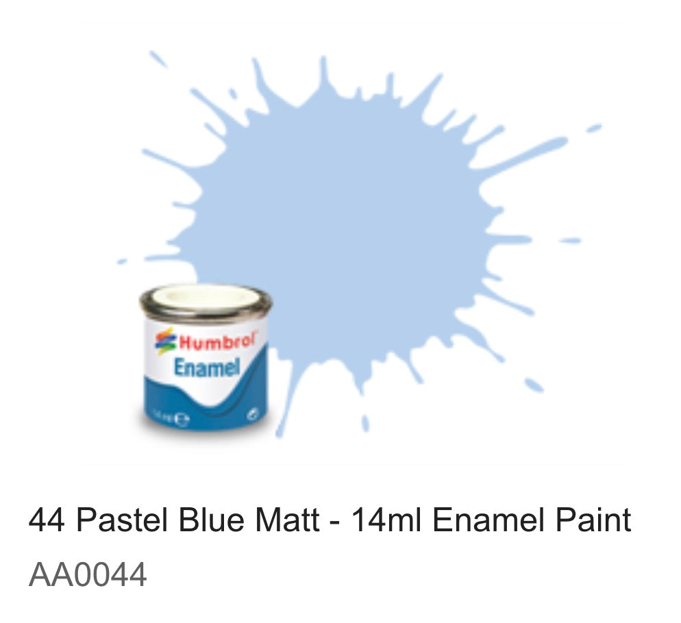 Humbrol Enamel 14ml ( 44) Pastel Blue Matt AA0044