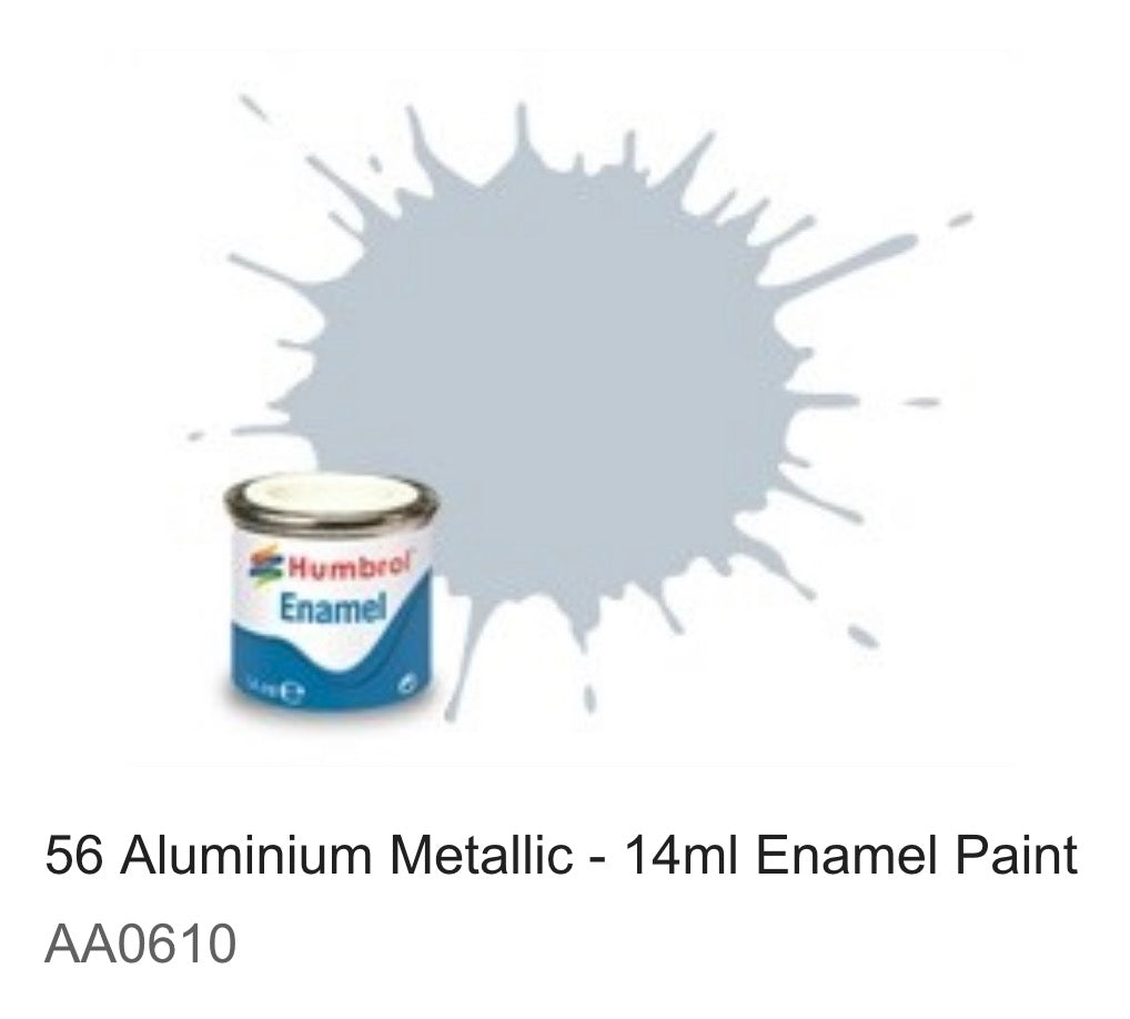 Humbrol Enamel 14ml ( 56) Aluminium Metallic AA0610