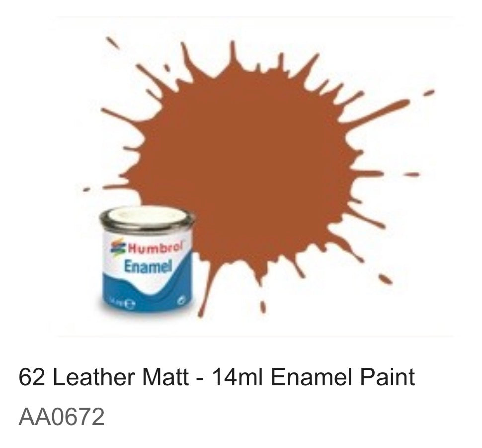 Humbrol Enamel 14ml ( 62) Leather Matt AA0672