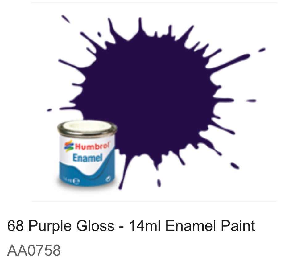 Humbrol Enamel 14ml ( 68) Purple Gloss AA0758