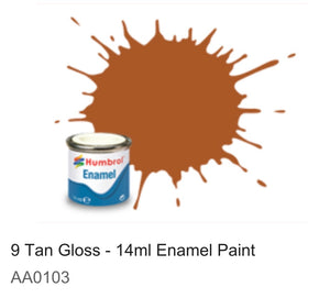 Humbrol Enamel 14ml (  9) Tan Gloss AA0103