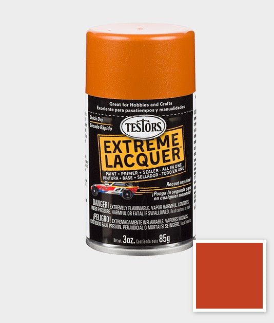 Testors 1831MT Spray Lacquer Fiery Orange 3 oz