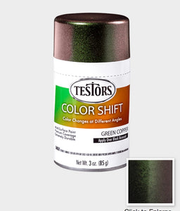Testors 340911 Spray Color Shift Green Copper 3 oz – Burbank's House of ...