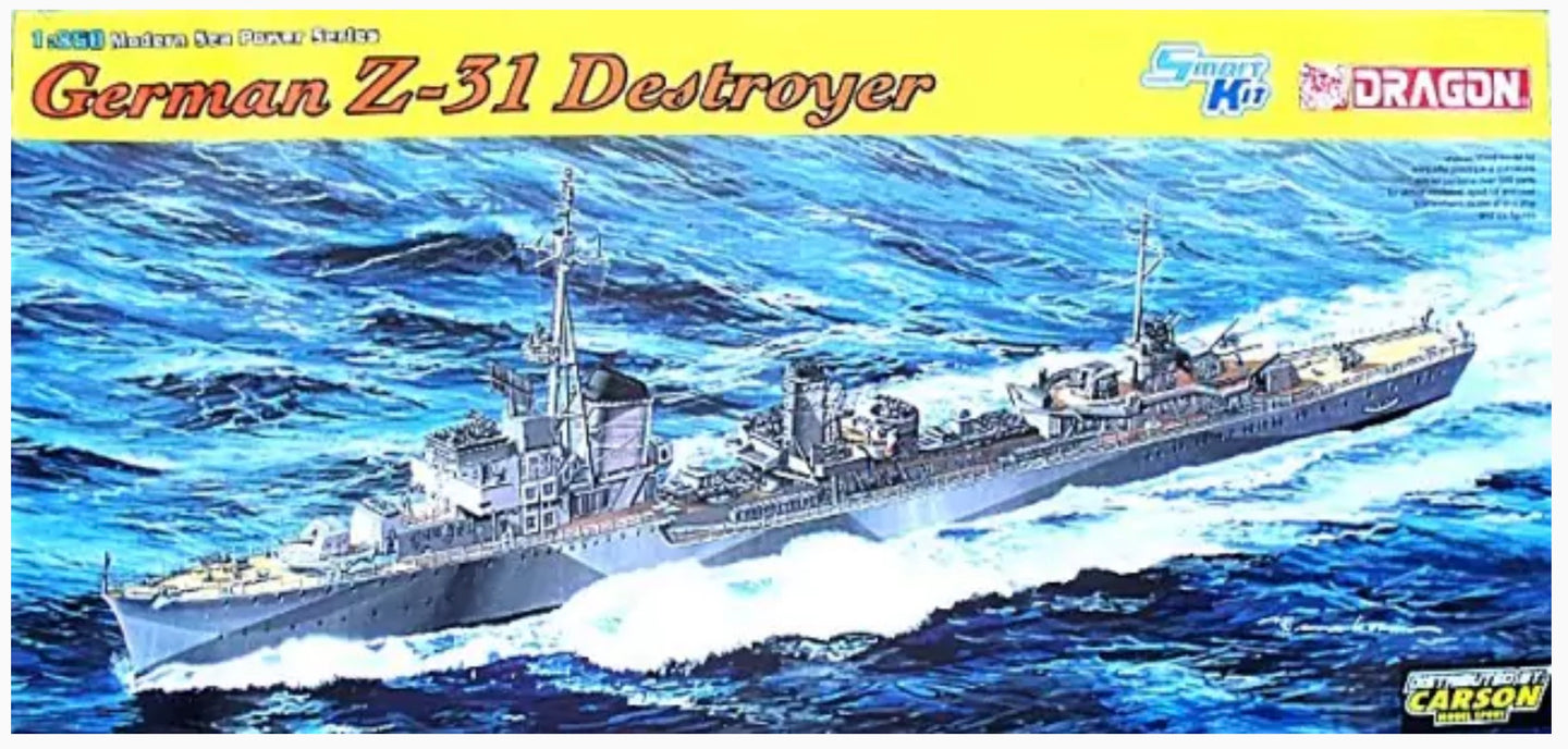 Dragon 1/350 German Destroyer Z-31 1054