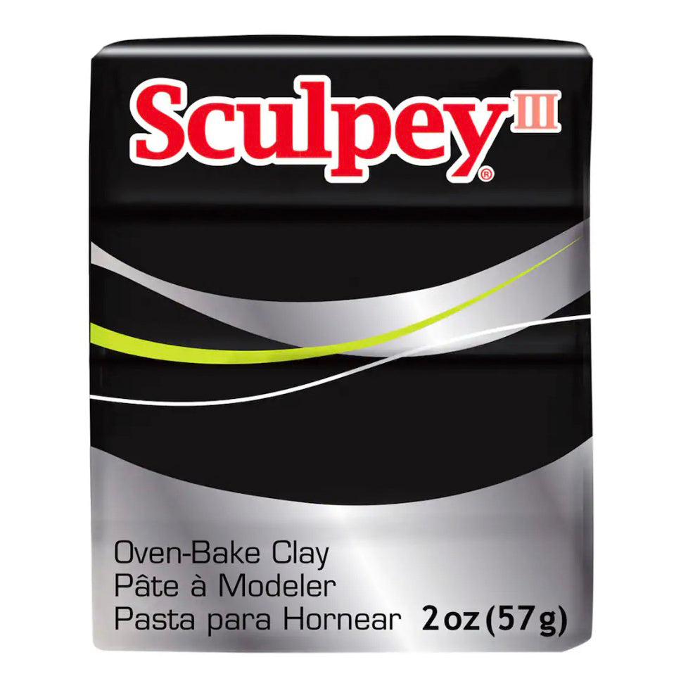 Sculpey III Oven Bake Clay Black 2oz. 18073001