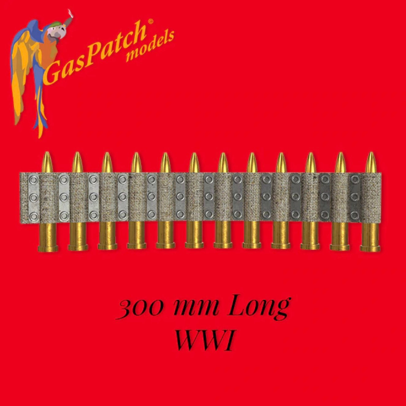 Gaspatch 1/32 Flexible Ammo Belt WWI 300mm Long 18-32148