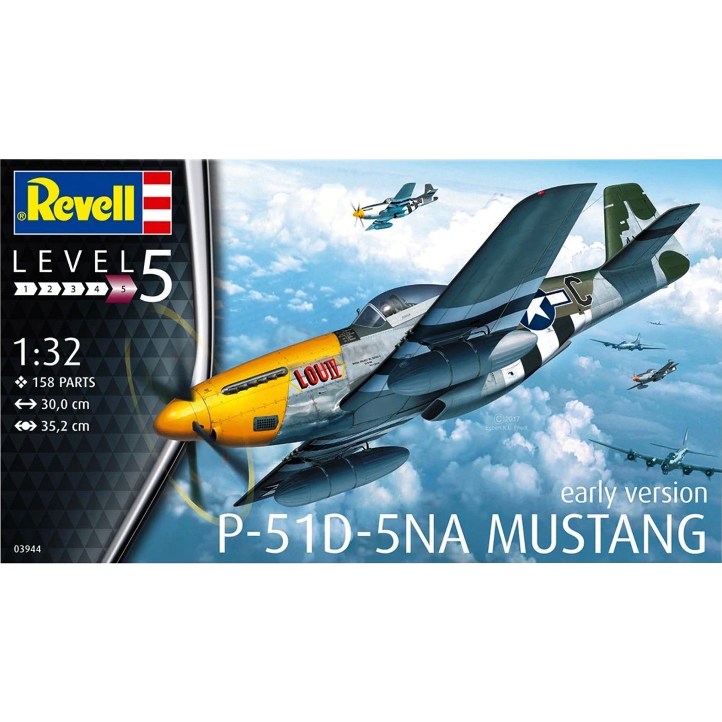 Revell 1/32 US P-51D Mustang Plastic Model Kit 03944