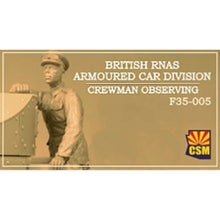 Load image into Gallery viewer, Copperstate Models 1/35 British RNAS Armored Car Crewman Observing F35-005