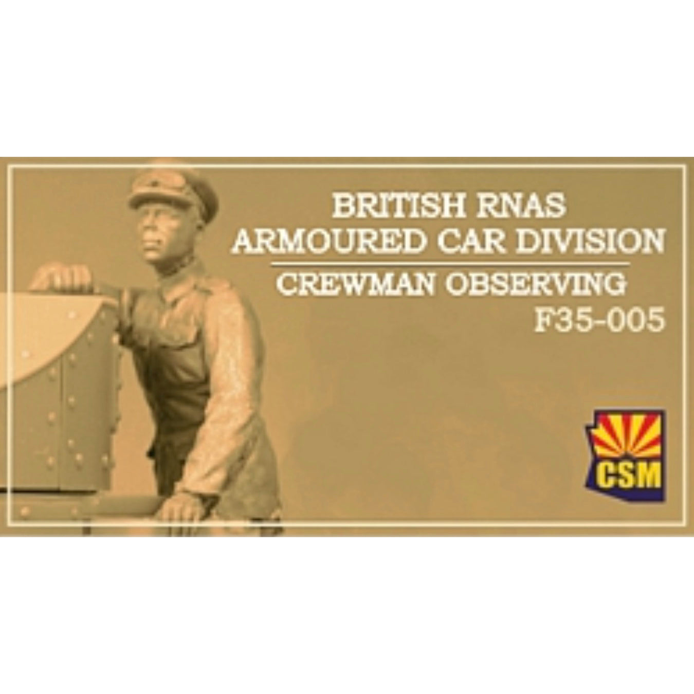 Copperstate Models 1/35 British RNAS Armored Car Crewman Observing F35-005
