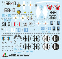 Load image into Gallery viewer, Italeri 1/48 Italian Macchi MC.200 Saetta 2815'