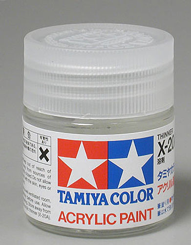 Tamiya - Acrylic/Poly Thinner X20A 23ml (81020)