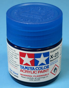Tamiya Acrylic 23ml 81023 X-23 Clear Blue