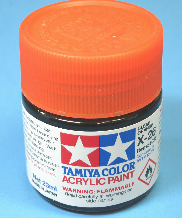 Tamiya Acrylic 23ml 81026 X-26 Clear Orange