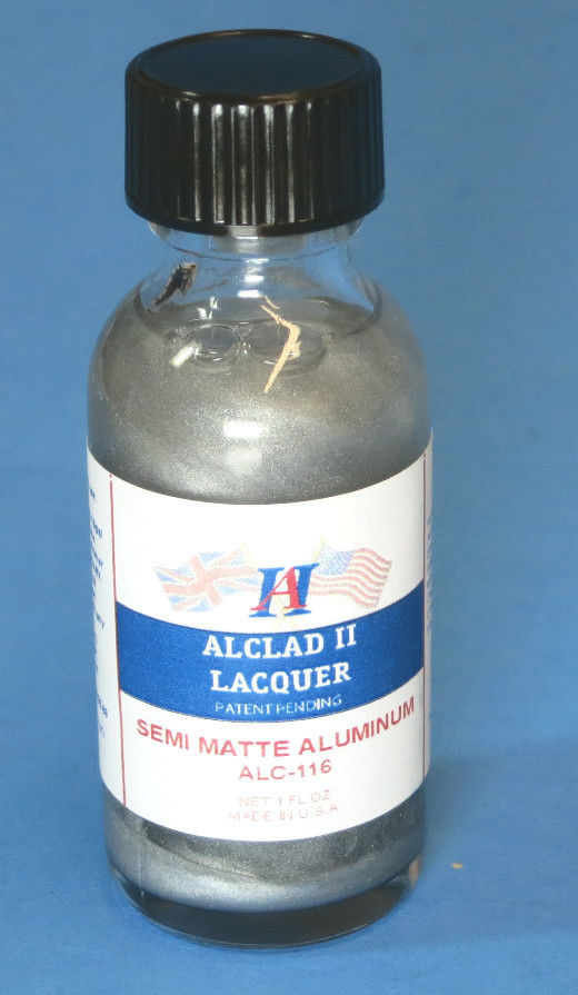 Alclad ALC116 Semi-Matte Aluminum Lacquer Paint 1oz