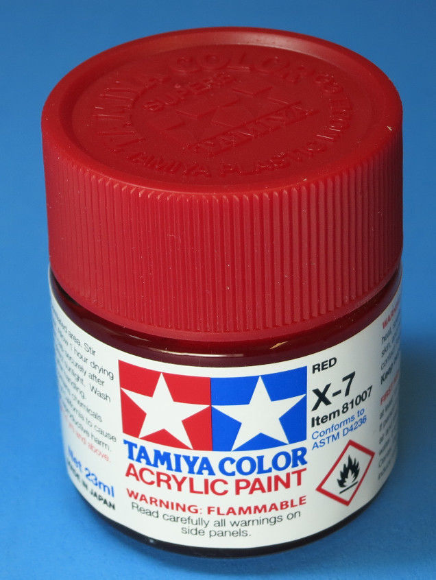 Tamiya Acrylic 23ml 81007 X-7 Gloss Red