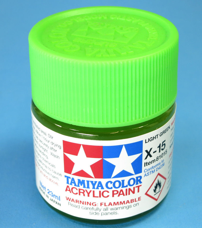 Tamiya Acrylic 23ml 81015 X-15 Gloss Light Green