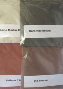 Bragdon FF-163 Lime Morter White,Dark Rail Brown,Old Tuscan&Antique Iron