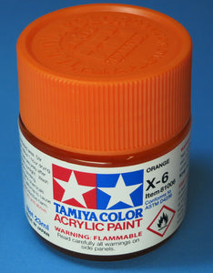 Tamiya Acrylic 23ml 81006 X-6 Gloss Orange