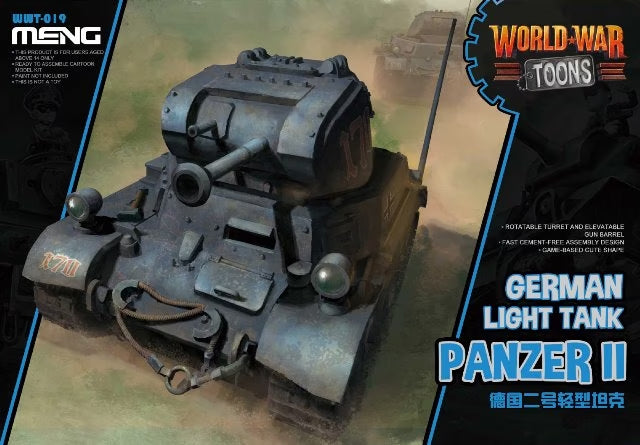Meng Kids World War Toons Snaptite German Panzer II WWT-019