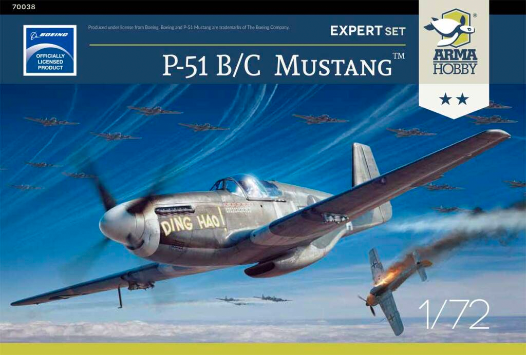 Arma Hobby 1/72 US P-51 B/C Mustang Expert Set 70038