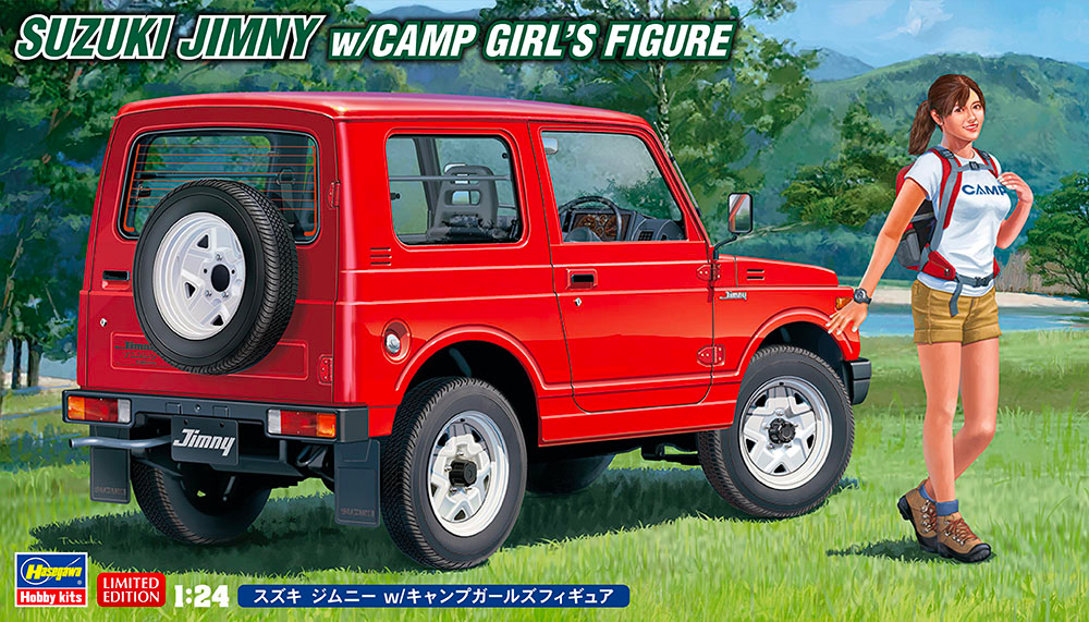 Hasegawa 1/24 Suzuki Jimny (Samurai) w/ Camp GIrl SP501 52301