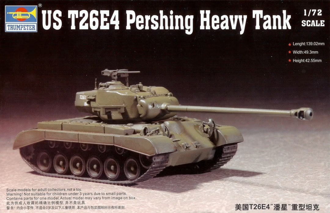 Trumpeter 1/72 US M26 (T26E3) Pershing Heavy Tank 07264