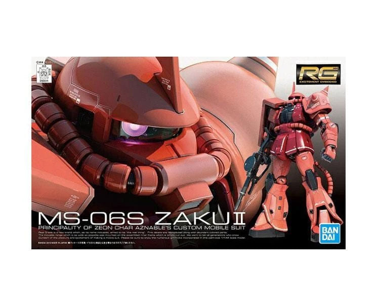 Bandai 1/144 RG #02 Zaku II Char Aznable's Mobile Suit 5061595 SALE