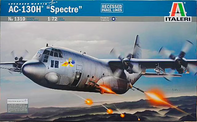 Italeri 1/72 US AC-130H Spectre New Tooling 1310