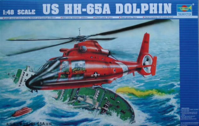 Trumpeter 1/48 US Coast Guard HH-65A Dolphin 02801 SALE!