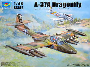 Trumpeter 1/48 US A37A Dragonfly Light Ground Attack Aircraft 02888