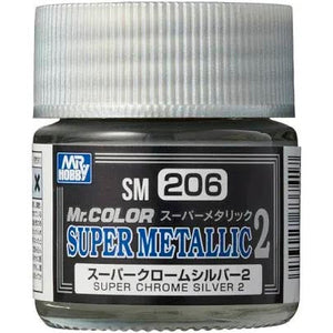 Mr. Hobby Mr Color SM206 Super Metallic  Super Chrome Silver 2 10ml