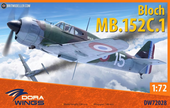 Dora Wings 1/72 French Bloch MB.l 52C.1 DW72028